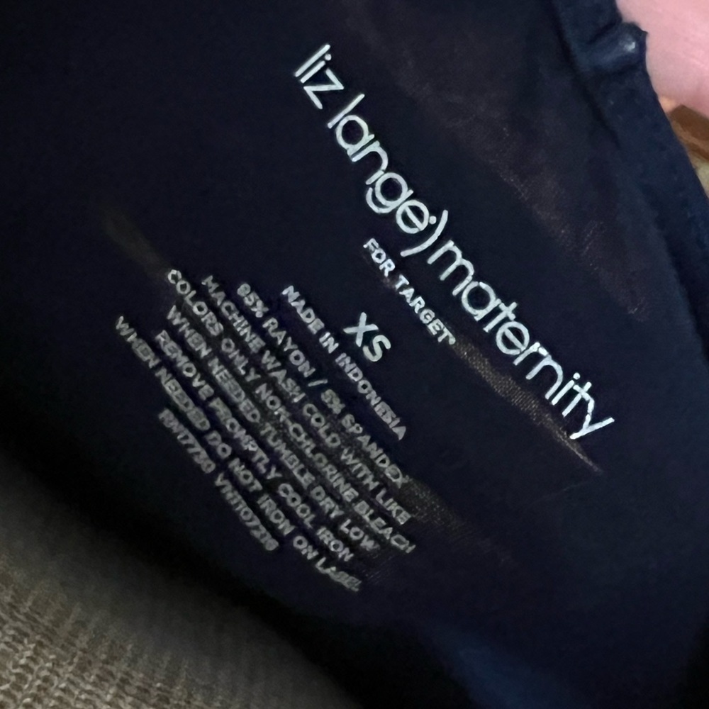 🌙 Liz Lange Maternity Navy Braided Maxi Dress (XS) - Picture 6 of 6